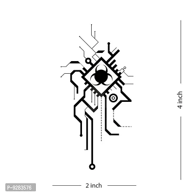 Circuit Tattoo Radio Gear Icon Waterproof For Men and Women Temporary Tattoo-thumb2