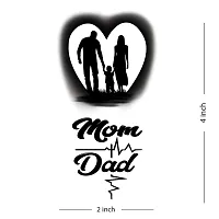 Mom and Dad Tattoo Heart Waterproof For Men and Women Temporary Tattoo-thumb1