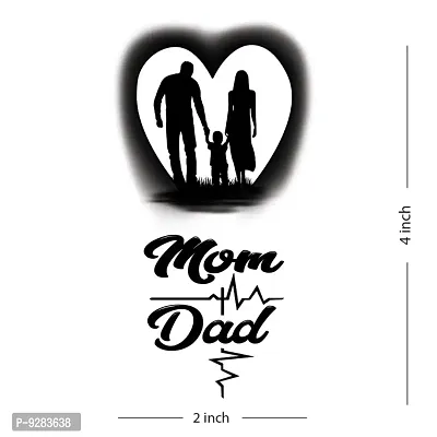 Mom and Dad Tattoo Heart Waterproof For Men and Women Temporary Tattoo-thumb2