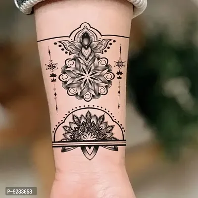 Floral Mandala Tattoo Flower Waterproof For Men and Women Temporary Tattoo