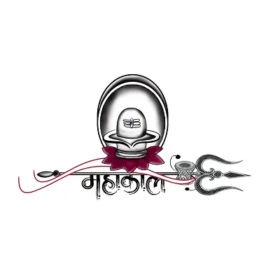 Mahakal Shivling Tattoo Lord Trishul Waterproof For Women Temporary Tattoo-thumb2