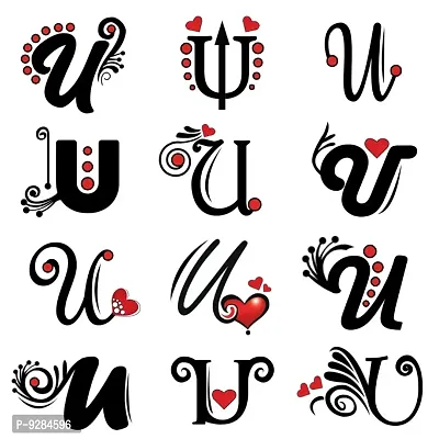 U Name Alphabet Tattoo Waterproof For Men and Women Temporary Body Tattoo-thumb2