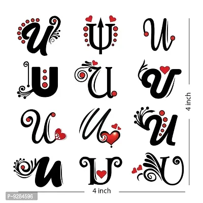 U Name Alphabet Tattoo Waterproof For Men and Women Temporary Body Tattoo-thumb4