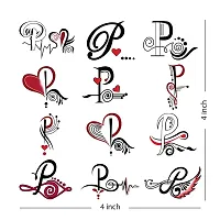 P Name Alphabet Tattoo Waterproof For Men and Women Temporary Body Tattoo-thumb2