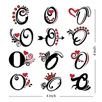 Q Name Alphabet Tattoo Waterproof For Men and Women Temporary Body Tattoo-thumb2