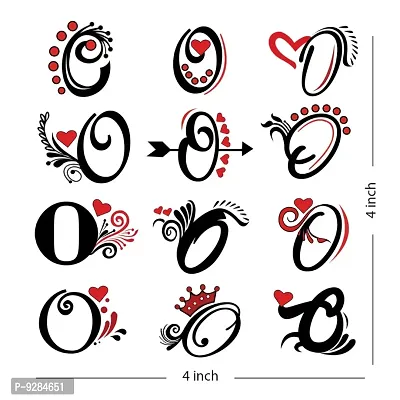 Q Name Alphabet Tattoo Waterproof For Men and Women Temporary Body Tattoo-thumb3