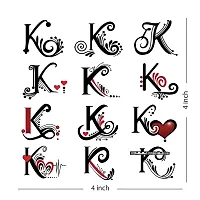 K Name Alphabet Tattoo Waterproof For Men and Women Temporary Body Tattoo-thumb1