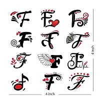 F Name Alphabet Tattoo Waterproof For Men and Women Temporary Body Tattoo-thumb3