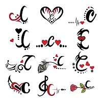 C Name Alphabet Tattoo Waterproof For Men and Women Temporary Body Tattoo-thumb1