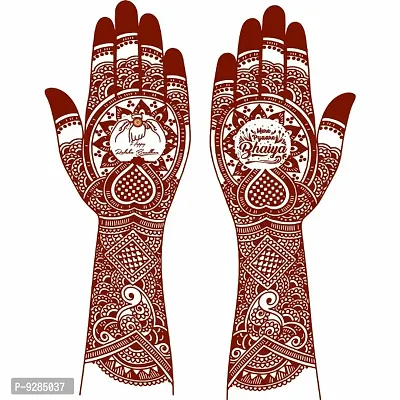 Full Hand Mehndi Designs Special Rakshabandhan Rakhi Mehndi Design for Sister Gift-thumb3