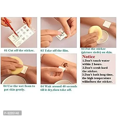 Loving Mom and Dad With Our Baby Hand Band Waterproof Temporary Body Tattoo for Boys and Girls Men and Women-thumb3