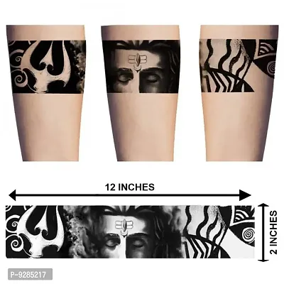 TEMPORARY TATTOOWALA  Tribal Hand Band Tattoo Waterproof Men and Women Temporary Body Tattoo-thumb2