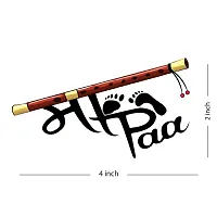 Maa Paa with Flute Tattoo Waterproof Temporary Tattoo-thumb1