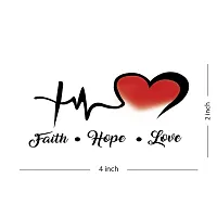 Faith Hope Love Heart Tattoo Waterproof Temporary Body Tattoo-thumb1