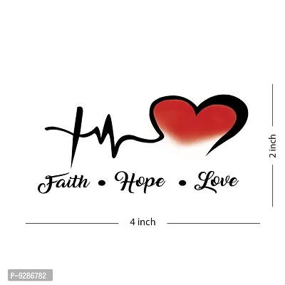 Faith Hope Love Heart Tattoo Waterproof Temporary Body Tattoo-thumb2