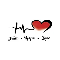 Faith Hope Love Heart Tattoo Waterproof Temporary Body Tattoo-thumb2