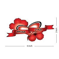 Mom and Dad Tattoo Heart Flower Waterproof Temporary Body Tattoo Mom and Dad Tattoo-thumb1