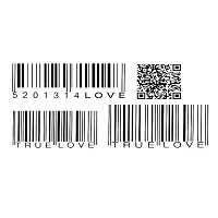 Temporary Tattoo Sticker True Love Barcode Tattoo Waterproof Sticker For Men and Women Temporary Body Tattoo-thumb2