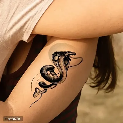 Snake Animal Tattoo Waterproof Sticker Background Stock Temporary Body Tattoo