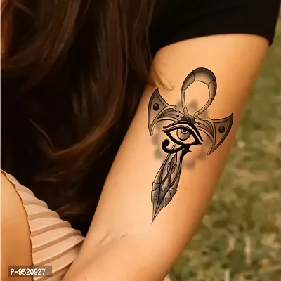 Anchor With Eyes Tattoo Look Like Sword Waterproof Sticker Temporary Body Tattoo For Men and Women