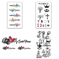 Temporary Tattoowala Line Art Infinity Love Multi Designs Pack of 4 Temporary Tattoo Sticker For Men and Woman Temporary body Tattoo (2x4 Inch)-thumb2