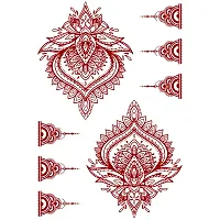 Mehndi Louts Mehndi Henna Tattoo Waterproof For Girl Body Sticker-thumb1