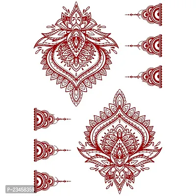 Mehndi Louts Mehndi Henna Tattoo Waterproof For Girl Body Sticker-thumb2