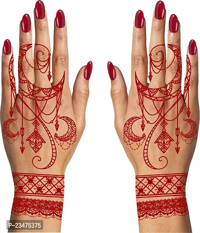 Temporary Tattoowala Mandala Rings Mehndi Tattoo For Women Waterproof Temporary Body Tattoo