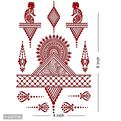 Temporary Tattoowala Mandala Mehndi Tattoo For Women Waterproof Temporary Body Tattoo Sticker-thumb2