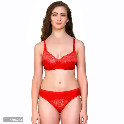 Buy Womens Sexy Lingerie Non Padded Bra Panty Set Pack of 1 Online