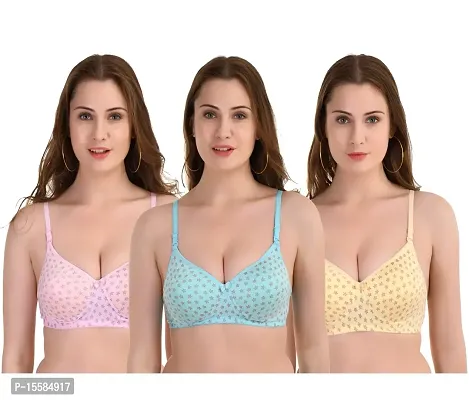 Buy Auletics Women's/Girl's Heavily Padded Bra with Regular Back Strap -  Stylish Design - Pack of 3 Online In India At Discounted Prices