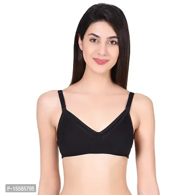 Buy Auletics Women's Blend Cotton Non Padded Non Wired Full Coverage, Feeding  Mother Bra