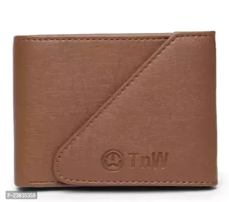 Comfortable Short Length Solid Two Fold Wallet For Men-thumb0