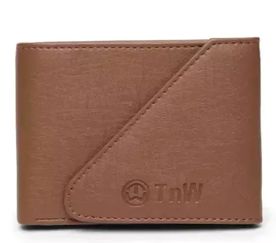 Comfortable Short Length Solid Two Fold Wallet For Men