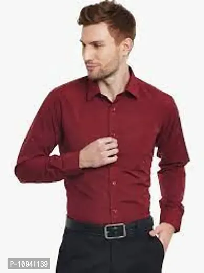 Classic Cotton Solid Formal Shirts for Men-thumb0