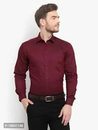 Classic Cotton Solid Formal Shirts for Men-thumb0