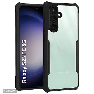 Back Cover for SSAMSUNG S23 FE 5G 69 Black Silicon Pack of 1-thumb0