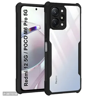 Back Cover for POCO M6 PRO 5G 39 Black Silicon Pack of 1-thumb0