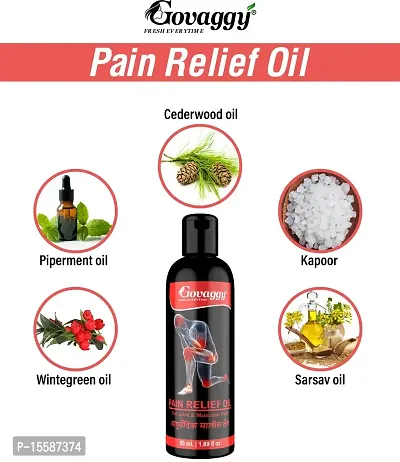 Govaggy Joint Pain Relief Oil Ayurvedic Malish Tel Essential Oils Others-thumb2