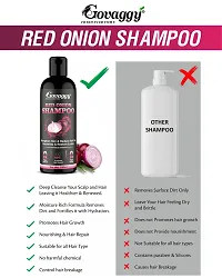 Govaggy Red Onion Shampoo For Anti-dendruf, Smooth And Nourishes Hair-thumb2