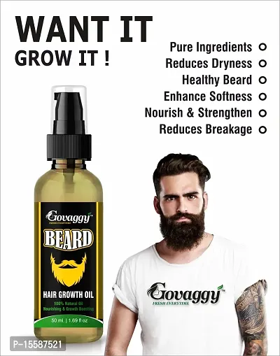 Govaggy Beardo Beard Hair Growth Oil | 50ml-thumb2