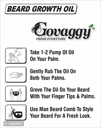 Govaggy Beardo Beard Hair Growth Oil | 50ml-thumb4