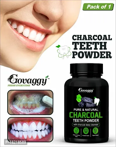 Govaggy Everyday Charcoal Teeth Whitening Powder