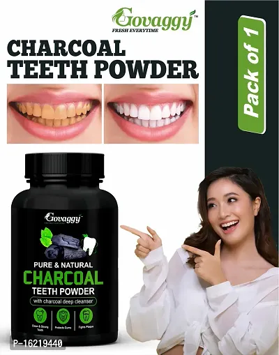 Govaggy CharcoalGleam teeth whitening powder-thumb0