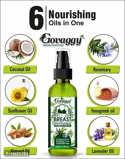 Govaggy Herbal Breast Massage Oil - Herbal Solution for Promoting Breast Firmness and Tone-thumb2