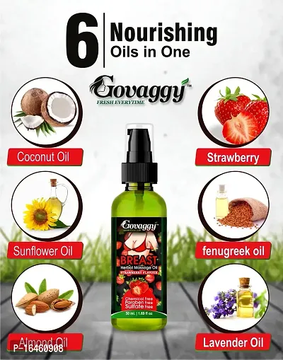 Nourishing Govaggy Herbal Breast Massage Oil - Ayurvedic Oil for Breast Health and Radiance-thumb2