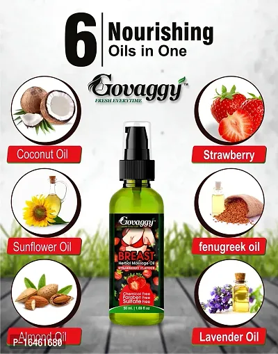 Rejuvenating Govaggy Herbal Breast Massage Oil - Ayurvedic Oil for Youthful and Radiant Breasts-thumb2