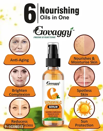 Achieve Luminous Complexion with Govaggy Vitamin C Serum Reduce Dark Spots  Wrinkles-thumb3