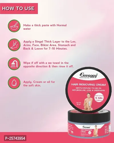 Govaggy Hair removal cream for vagina, Underarm, Bikini line, Intimate Area Hair remover Cream-thumb4