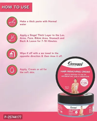 Govaggy Hair removal cream for vagina, Underarm, Bikini line, Intimate Area Hair remover Cream-thumb4